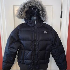 The Northface 550 down bomber coat